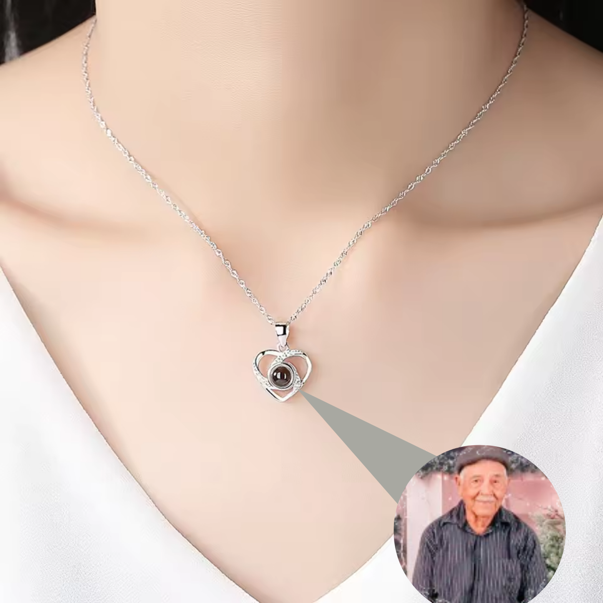 Collar con la foto de tu ser querido